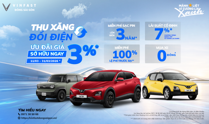 Thu xăng đổi điện VinFast